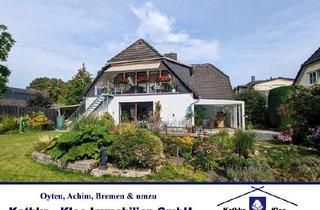 Haus kaufen in 28876 Oyten, Zentral gelegenes Zweifamilienhaus mit Einliegerwohnung, Wintergarten, Vollkeller & Tiefgarage