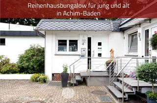 Reihenhaus kaufen in 28832 Achim, Reihenhausbungalow mit Garten, Garage & Keller
