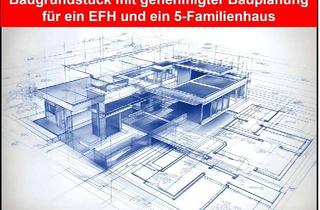 Grundstück zu kaufen in 65795 Hattersheim am Main, Baugrundstück inkl. genehmigter Baugenehmigung für EFH+MFH in Hattersheim