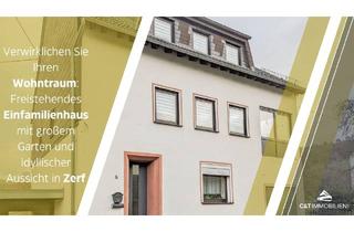 Einfamilienhaus kaufen in 54314 Zerf, Zerf - Verwirklichen Sie Ihren Wohntraum: Freistehendes Einfamilienhaus mit großem Garten und idyllischer Aussicht in Zerf