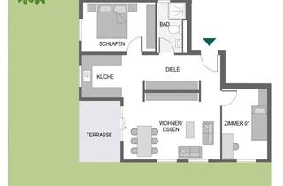 Wohnung kaufen in 71101 Schönaich, Green Smile - 3- Zimmer Neubauwohnung im EG