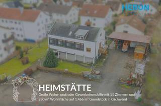 Haus kaufen in 74417 Gschwend, HEIMSTÄTTE - Wohn/Gewerbeimmobilie mit 11 Zimmern und 280 m² Wohnfläche in Gschwend