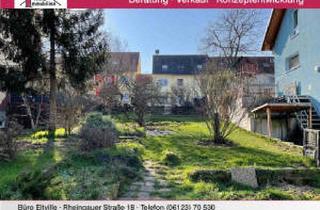 Grundstück zu kaufen in 55435 Gau-Algesheim, Großzügiges Grundstück mit Blick zu Schloss Johannisberg + 2 Familienhaus