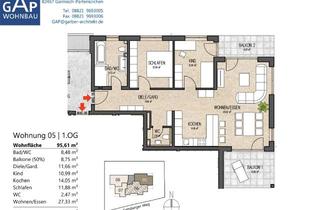 Wohnung kaufen in Seitsberger Weg 30, 73460 Hüttlingen, traumhafte 3-Zimmer-Wohnung mit 2 Balkonen
