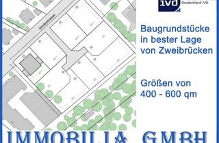 Grundstück zu kaufen in 66482 Zweibrücken (Stadt), AM JACOBYBERG - Baugrundstücke in bester Wohnlage von 66482 Zweibrücken-Bubenhausen