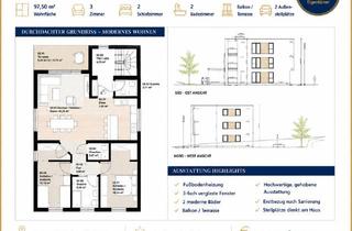 Wohnung kaufen in 66625 Nohfelden, Exklusive 3-Zimmer-Wohnung mit Balkon in Bosen