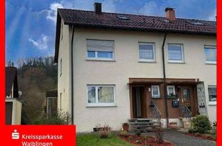Haus kaufen in 73655 Plüderhausen, Plüderhausen: Reiheneckhaus mit großem Grundstück und zwei Garagen!