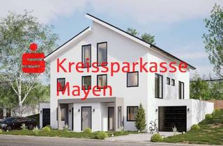 Doppelhaushälfte kaufen in 56761 Müllenbach, Neubau! Moderne und energieeffiziente Doppelhaushälfte (re) mit Garten