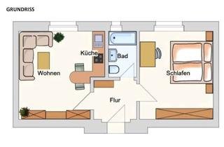 Wohnung kaufen in 08529 Reusa mit Sorga, vermietete 2-Zimmer-ETW im 2. OG mit Wanne in beliebter Wohnlage "Gartenstadt" in Plauen