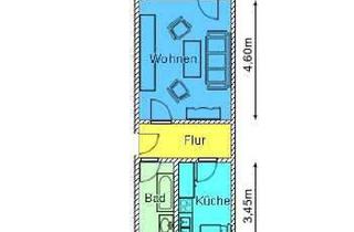 Wohnung mieten in Prof.-Hilgenfeldt-Str. 20, 19322 Wittenberge, 1-Raumwohnung in der Prof.-Hilgenfeldt-Str., mit Balkon, in Wittenberge