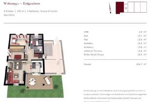 Wohnung kaufen in 01662 Meißen, Meißen - Schicke 3-Raum-Wohnung inkl. Stellplatz, Terrasse & Garten