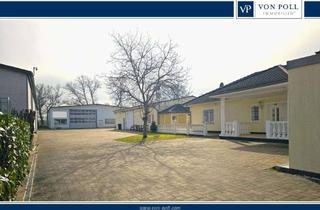 Gewerbeimmobilie kaufen in 55546 Pfaffen-Schwabenheim, großes Gewerbegrundstück mit Wohnhaus, Büro, beheizte Werkstatt und Lagerhalle