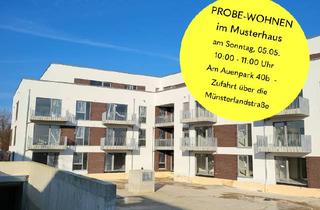 Wohnung kaufen in Münsterlandstr. 160, 59379 Selm, PROBE-WOHNEN am 05.05. - Grün und zentrale 2-Zimmer-Wohnung mit Terrasse und Garten