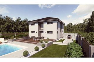 Villa kaufen in 55442 Stromberg, Massive Stadtvilla in Fertighaus-Bauweise.