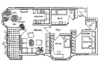 Wohnung kaufen in 74376 Gemmrigheim, Geschmackvolle 3,5-Raum-Hochparterre-Wohnung mit Balkon und eigenem Garten