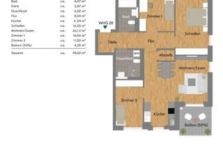 Wohnung kaufen in Sophie-Scholl-Straße 20, 76297 Stutensee, 4-Zimmer-Wohnung mit Balkon (Nr. 31)