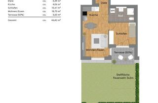 Wohnung kaufen in Sophie-Scholl-Straße 30, 76297 Stutensee, Tolle 2-Zimmer-Wohnung mit Gartenanteil (Nr. 46)