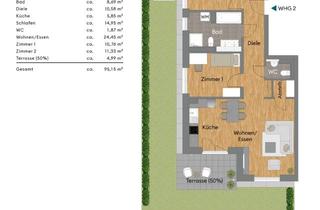 Wohnung kaufen in Sophie-Scholl-Straße, 76297 Stutensee, Großzügige 4-Zimmer-Erdgeschosswohnung mit Gartenanteil (Nr. 2)