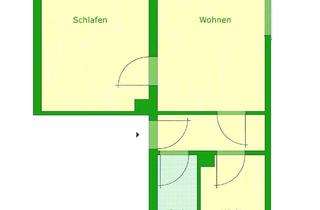 Wohnung mieten in Wilhelm-Pieck-Ring 04, 04916 Herzberg/Elster, Zwei-Raum-Wohnung zu vermieten