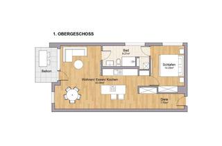 Wohnung mieten in Illenauer Straße 43-53, 77855 Achern, 2-Zimmer Wohnung mit Bad en Suite (Wohnungstyp 7)