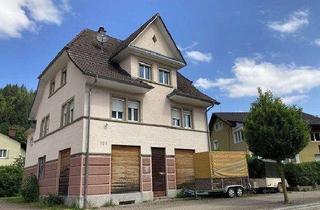 Haus kaufen in 79669 Zell im Wiesental, Wohnhaus mit zwei Wohnungen und Gewerbefläche in Stadtrandlage von Zell i. W.