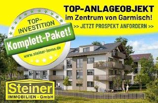 Anlageobjekt in 82467 Garmisch-Partenkirchen, Im Paket: Neubau-Mehrfamilienhaus im Zentrum mit 17 Wohnungen TG-Plätze