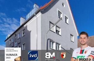 Wohnung kaufen in 86167 Augsburg, Augsburg - 3 ZKB auf Neubauniveau, Dachterrasse, verkehrsgünstige, aber ruhige Lage -Einzelgarage-