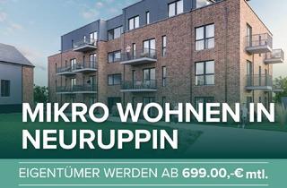 Wohnung kaufen in An Der Seepromenade 3A, 16816 Neuruppin, Mikrowohnen in der Boomregion! - Mikroapartments in Neuruppin
