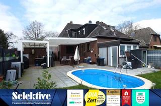Doppelhaushälfte kaufen in 47506 Neukirchen-Vluyn, Schicke Doppelhaushälfte mit Garage, Wohnwagen-Carport, Pool in ruhiger Lage von Neukirchen-Vluyn!