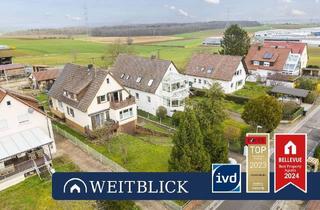 Haus kaufen in 71735 Eberdingen, Eberdingen - WEITBLICK: 1-2 Familienhaus in Feldrandlage!