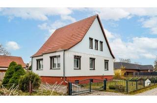 Einfamilienhaus kaufen in 39317 Parey, Wohlfühl-Zuhause in Güsen: Einfamilienhaus mit 4 Zimmern, Garten, Garage, Stellplatz und Vollkeller