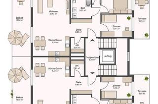 Wohnung kaufen in 73431 Aalen, Aalen - EG Wohnung 4 mit Balkon und Terrasse!