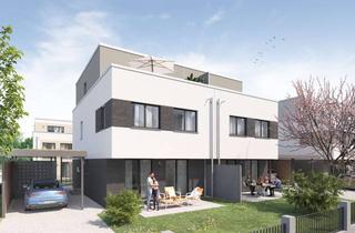 Doppelhaushälfte kaufen in Levi-Montalcini-Straße, 63225 Langen (Hessen), Attraktive und hochwertige Neubau-Doppelhaushälfte im LiebigQuartier