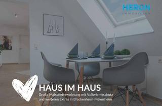 Wohnung kaufen in 74336 Brackenheim, HAUS IM HAUS in Brackenheim-Meimsheim - Große Maisonette mit Vollwärmeschutz u. weiteren Extras