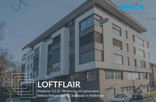 Loft kaufen in 74072 Heilbronn, LOFTFLAIR in Heilbronn - Moderne 3,5-Zi.-Wohnung mit optionalem Balkon/Atrium u. TG-Stellplatz