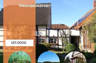 Haus kaufen in 31840 Hessisch Oldendorf, Hessisch Oldendorf - *PROVISIONSFREI* Fachwerkhaus mit viel Platz - großer Gewerbeteil