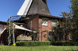 Haus kaufen in Moose, 25842 Bargum, Historische Windmühle, zwei bezugsfertige gepflegte Wohnungen, 3700m² sehr gepflegter Garten