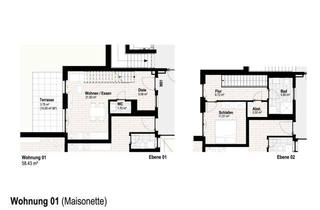 Wohnung mieten in 56588 Waldbreitbach, Exklusiv wohnen an der Wied - Wohnung Nr. 1 Maisonette mit Terrasse - Aufzug - Erstbezug -
