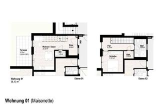 Wohnung mieten in 56588 Waldbreitbach, Exklusiv wohnen an der Wied - Wohnung Nr. 1 Maisonette mit Terrasse - Aufzug - Erstbezug -