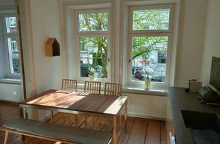 Immobilie mieten in Bernstorffstraße 155, 22767 Hamburg, Wunderschöne 2-stöckige Altbau-Wohnung für Familien mit Garten im beliebten Szeneviertel Sternschanze