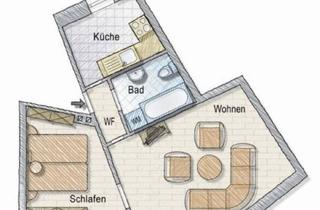 Wohnung mieten in Tie, 06449 Aschersleben, 2 Raum Wohnung mit EBK und Dachterasse in Aschersleben