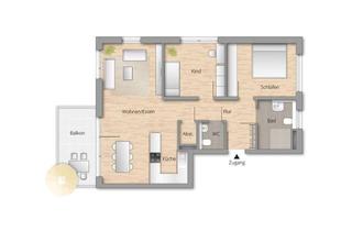 Wohnung kaufen in Talstraße 46, 71563 Affalterbach, Komfortable 3-Zimmerwohnung mit schönem Balkon!