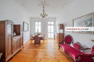 Wohnung kaufen in 10437 Berlin, Berlin - IMMOBERLIN:DE - Charaktervolles Ambiente im Gleimkiez! Altbauwohnung mit französischem Balkon im Topzustand