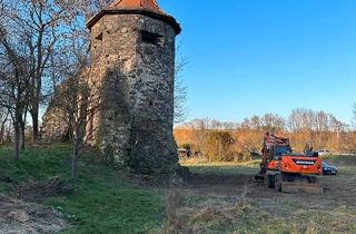 Haus kaufen in 63691 Ranstadt, Ranstadt - Burgturm mit Hausnummer aus dem 12. Jahrhundert