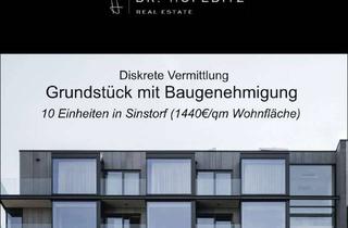 Grundstück zu kaufen in 21079 Sinstorf, 1100€/qm BGF: MFH-Grundstück mit Baugenehmigung für ca. 900qm Wfl