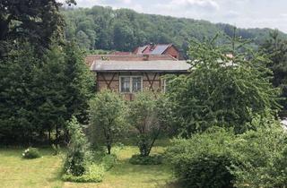 Haus kaufen in 99768 Ilfeld, Fachwerkhaus zum Ausbau, schöner ruhiger Garten, Blick auf Südharzberge in idyllischem Erholungsort