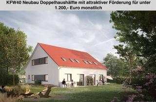 Doppelhaushälfte kaufen in 31535 Neustadt, Ihr neues IMMOBILIEN QUARTIER: Neubau Doppelhaushälfte KfW40 & attraktiver Förderung in Feldrandlage