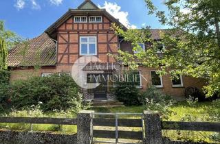 Haus kaufen in 29593 Schwienau, Um 1900 erbaute Fachwerk-Hofstelle mit rd. 2 ha Wiesen in Schwienau / Linden