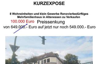 Mehrfamilienhaus kaufen in 45329 Nordviertel, 8 Wohneinheiten und klein Gewerbe Renovierbediirftiges Mehrfamilienhaus in Altenessen zu Verkaufen