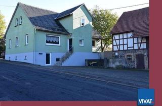 Einfamilienhaus kaufen in 35321 Laubach, Ehem. Hofreite (Massivhaus) mit Garten, gr. Scheune und Hoffläche. Grüner Blick, schöne Landschaft.